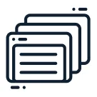 Icon representing indexing services for academic and business books.