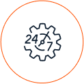 Icon representing ongoing support