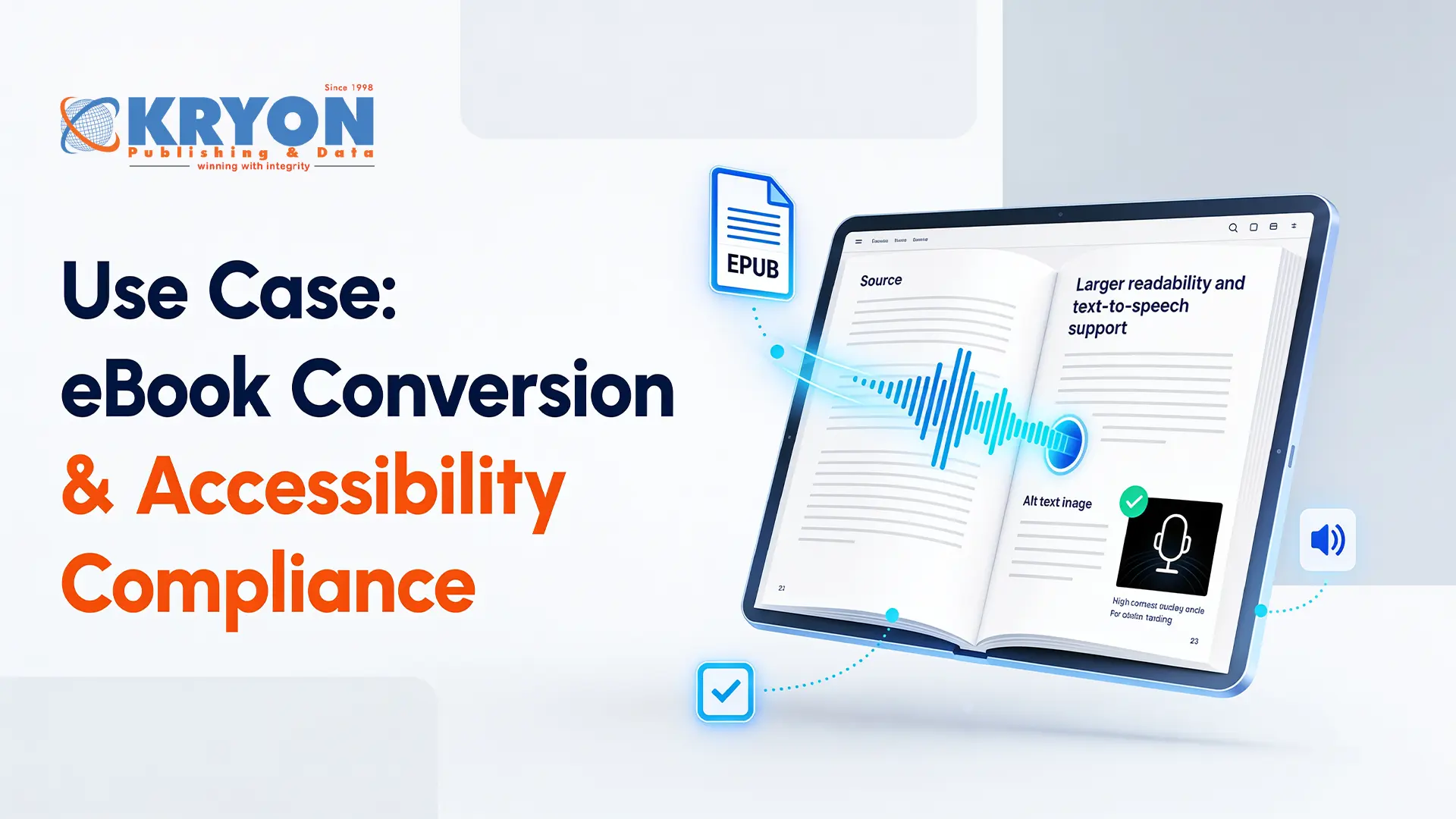 eBook conversion and accessibility compliance services for enterprise publishing