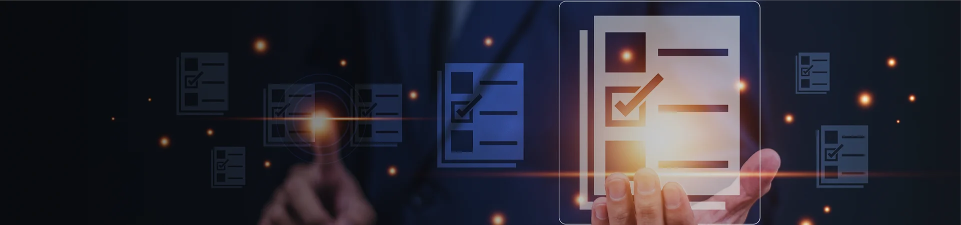 Illustration showing document digitization services for businesses