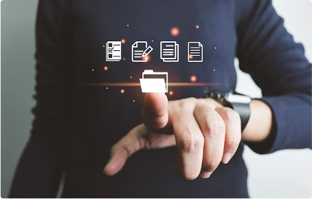 Image representing high-quality document scanning and digital conversion.