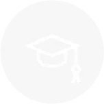 Icon representing customized digital learning for K-12 and higher education.