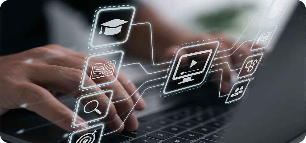 Representing LMS integration with custom APIs.