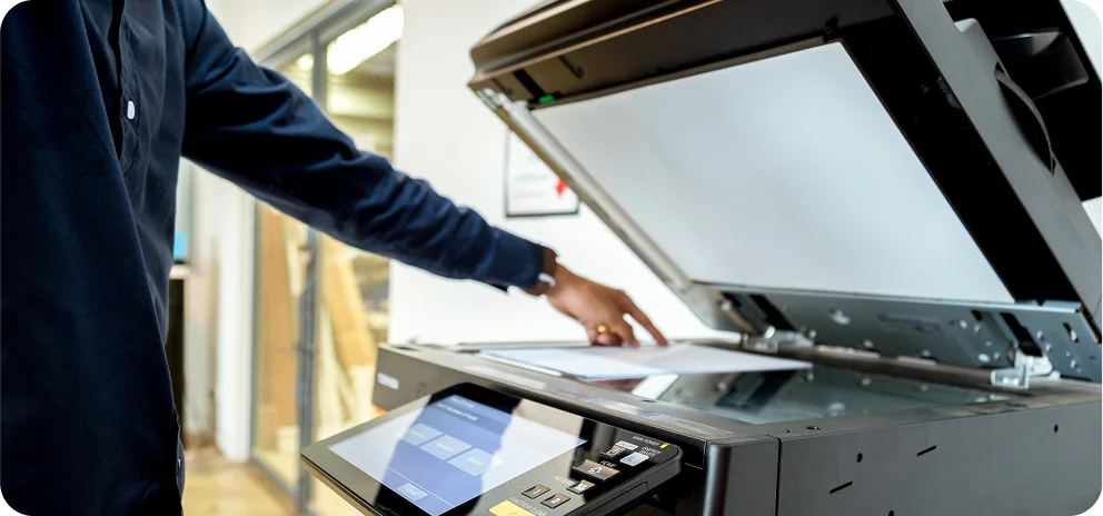 Image showing high-precision financial printing services.