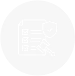 Icon showing regulatory and compliance document publishing.