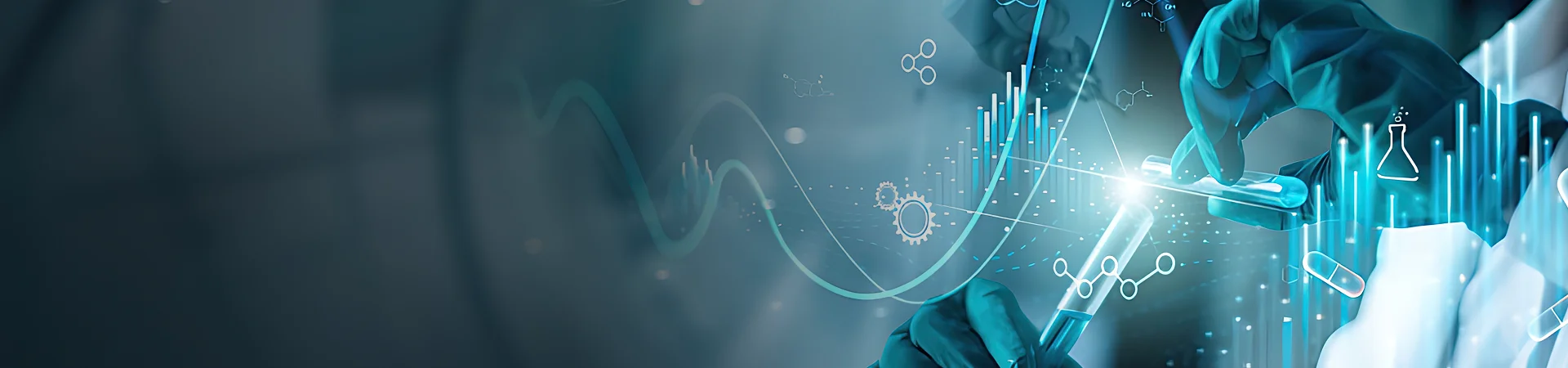 Illustration showing healthcare and pharmaceutical publishing solutions.