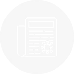 Icon representing clinical research publishing and medical journal solutions.