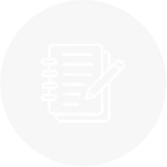 Icon representing academic journal publishing with editorial management system.