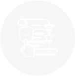 Icon representing publishing of compliance reports and legal filings.