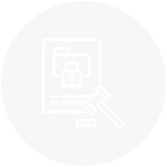 Icon representing IP document formatting for patents and trademarks.