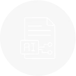 Icon representing AI-powered editorial workflow automation services