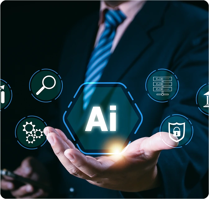 Illustration showing AI-enabled personalization in mobile apps.