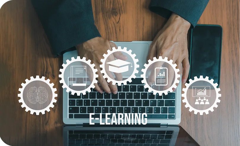 Scalable eLearning content designed with LMS and authoring platforms.