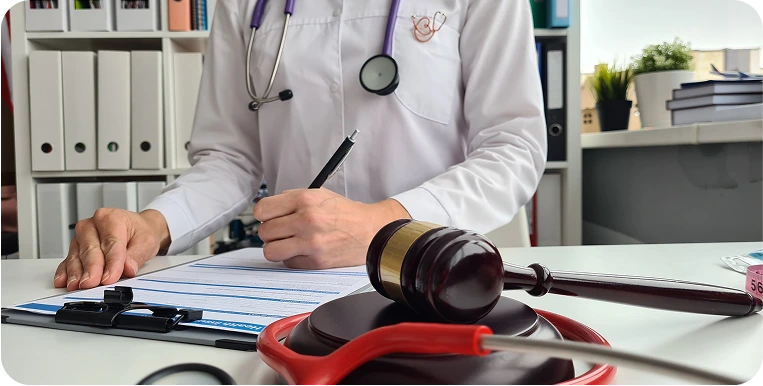 Structured formatting for healthcare and legal documentation.