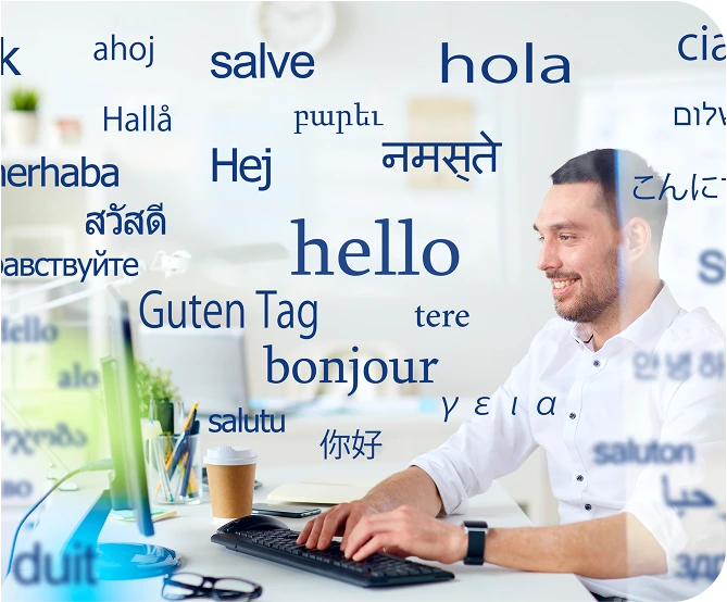 Content localization with multilingual publishing capabilities.